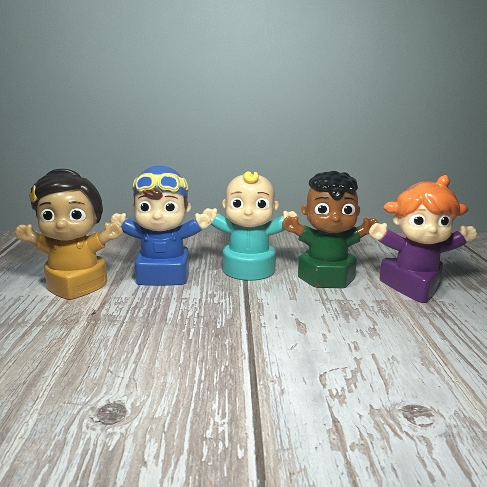 Cocomelon Sing And Dance Time School Bus Replacement Figures Lot Of 5
